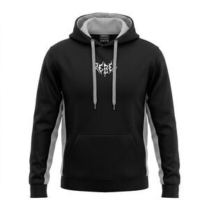 Rebel Men’s Hoodie Sweatshirt Sz Black/Gray M NWT